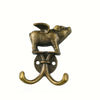 Vintage Flying Pig Hook Decorative Hat Coat Wall Hooks Metal Easy Install Kitchen Hanger Bathroom Organizer Home Accessories