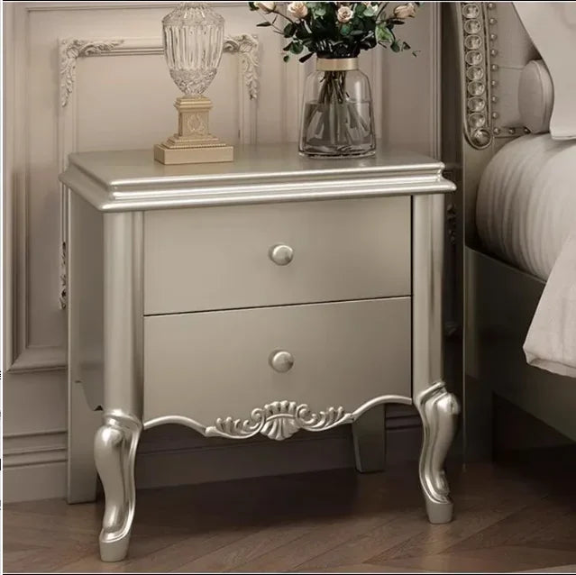 Apartment Solid Wood Bed Light Luxury High End American Style Twin Confortable Bed Design Wedding Master Bedroom Lit Furniture