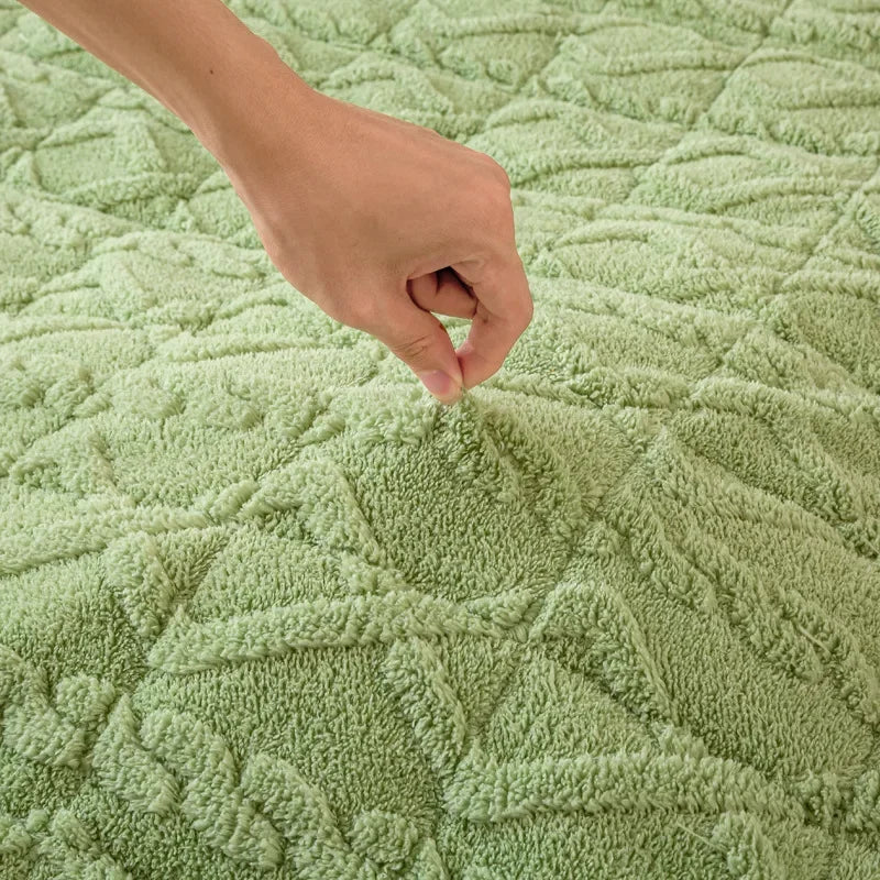 Winter Warm Thick Mattress Topper Pad Fleece Bedspread Soft Non-slip Thin Tatami Mat Home Dormitory Bedsheet Mattress Cover
