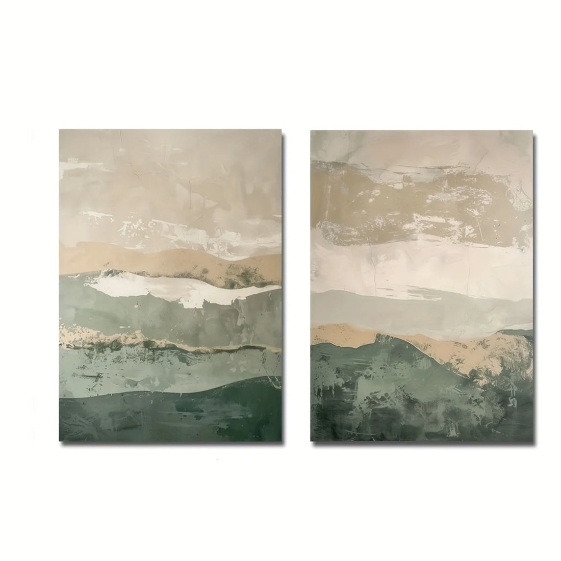 2pcs/set Japanese Retro Wabi Sabi Mountains Abstract Canvas Print Poster Modern Minimalist Art Print Home Decor Wall Art Poster