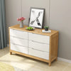 Nordic Vintage Furniture Sale Storage 6 Drawer Dresser Solid Wood Oak Chest of Drawers for Bedroom