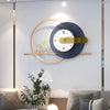 Modern Metal Acrylic Wall Clock Large Silent Wall Clock for Living Room Bedroom Office Decorative Geometric Wall Art Home Decor