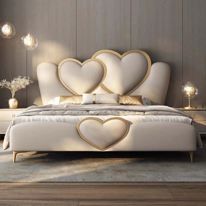 Princess New Chinese Beds Minimalist Lazy Design Comfortable Beds Storage European Aesthetics Wood Cama De Casal Home Furniture