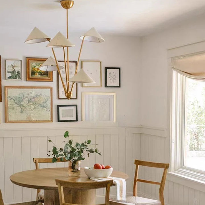 Modern Creative Fabric Lampshade Chandelier Living Room Homestay Kitchen Bedroom LED Hanging Lamp Home Decor Lighting Fixtures