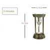 Elegant 15/30min Rotating Hourglass Timer with Metal Body Home Table Crafts for Club and Hotel Decoration