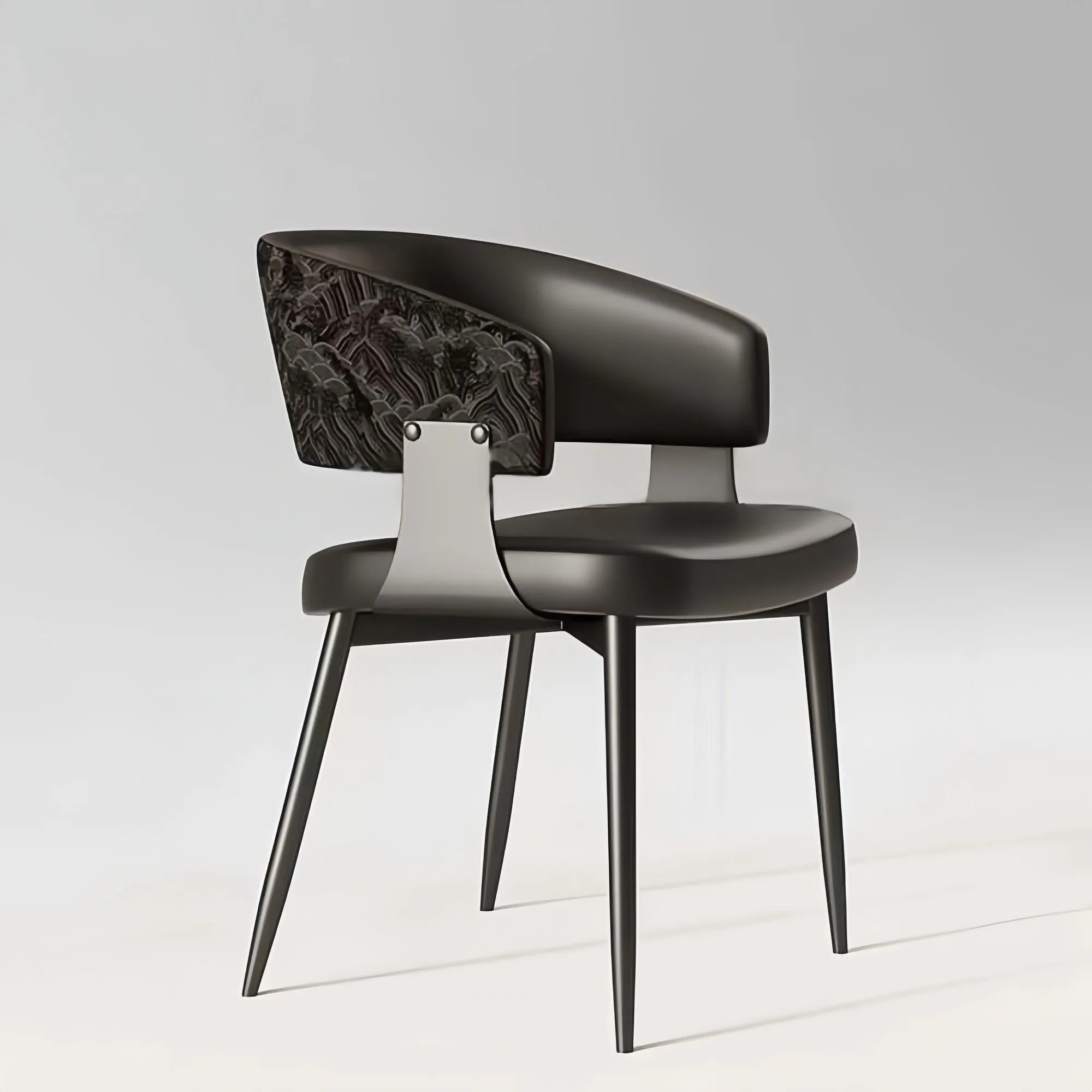 Modern Minimalist Dining Chairs with Backrest for Home Table And Hotel Island Bar Stools with Armrests