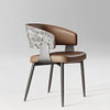 Modern Minimalist Dining Chairs with Backrest for Home Table And Hotel Island Bar Stools with Armrests
