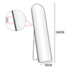 【Lifeideas】Black 150/160cm Modern Arched Wall Freestanding Floor Mirror