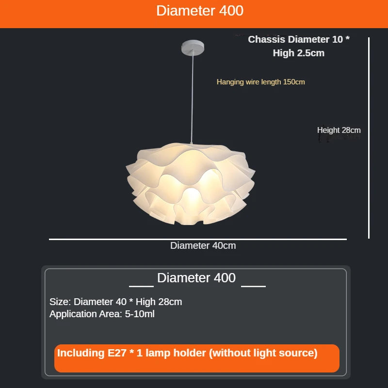 Love Me Not chandelier bedroom flower lamp simple white lamp shade indoor kitchen decor outdoor Nordic design girls room light