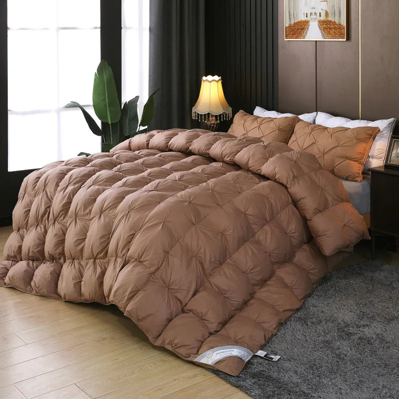 2025 new cotton solid color twisted down quilt thickened in spring and autumn warm and comfortable sleep quilt winter quilt