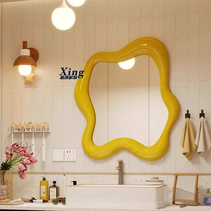 French Stytle Mirror Art Makeup Mirror Irregular Shaped Living Room Decoration Mirrors Dekoracyjne Lustra Home Decoration