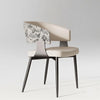 Modern Minimalist Dining Chairs with Backrest for Home Table And Hotel Island Bar Stools with Armrests