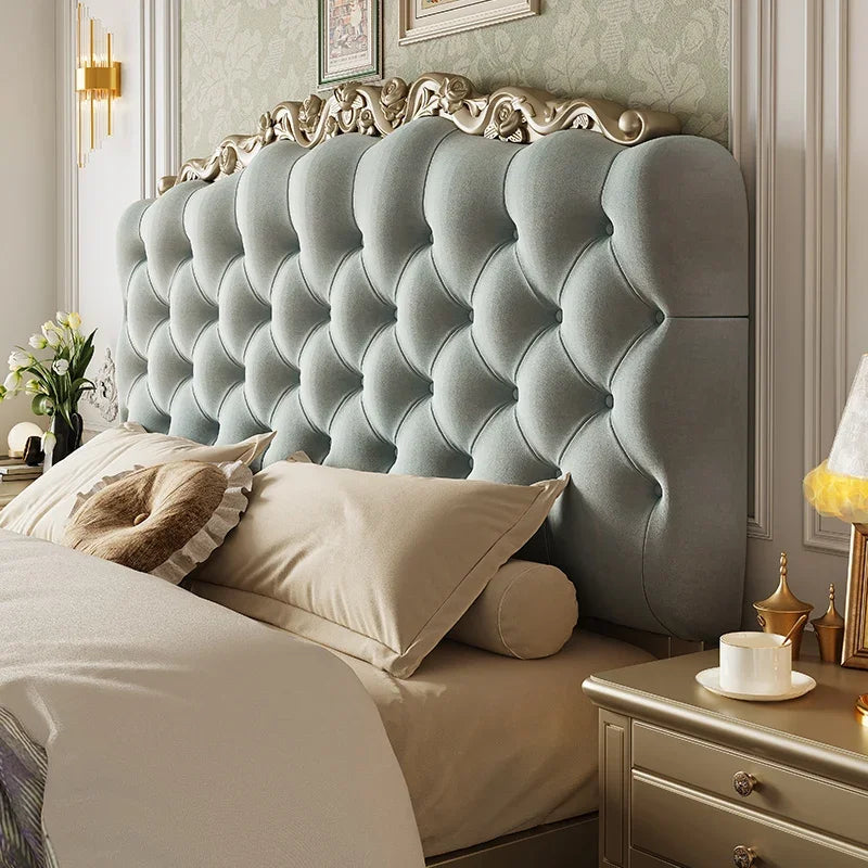 Luxury Bedroom Massage Bed European Leather Princess Sleeping Wooden Girls Bed Loft Modern Letto Matrimoniale Unique Furniture