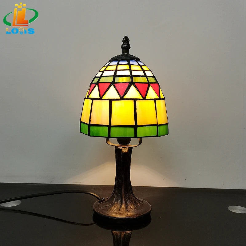 6 Inch Scandinavian Orchid Small Table Lamp Bedroom Bedside Breastfeeding Night Light Cafe Decoration Glass Birthday Gift