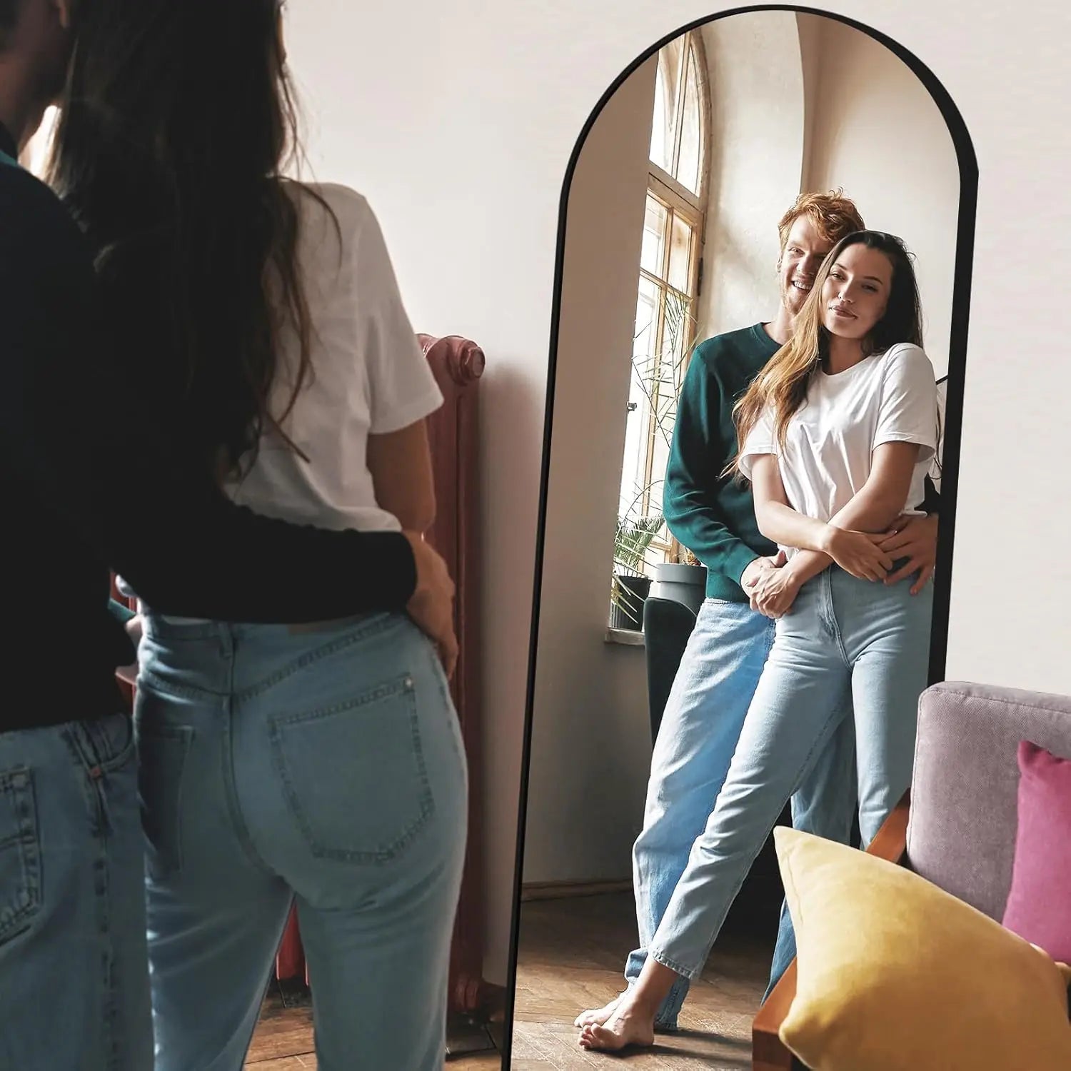 Full Length Mirrors Free Standing Floor Mirror Full Body Wall Mirror for Bedroom Living Room and Entrance