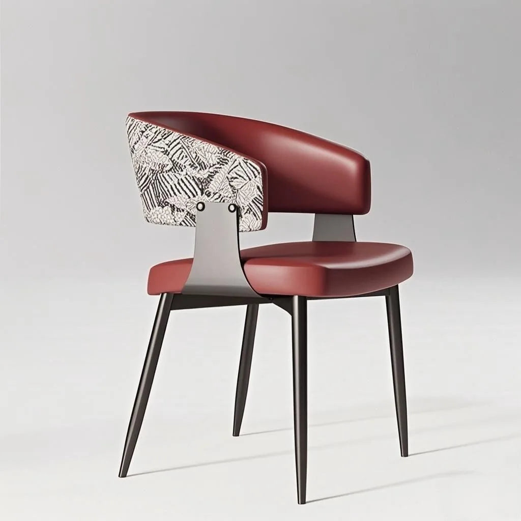 Modern Minimalist Dining Chairs with Backrest for Home Table And Hotel Island Bar Stools with Armrests