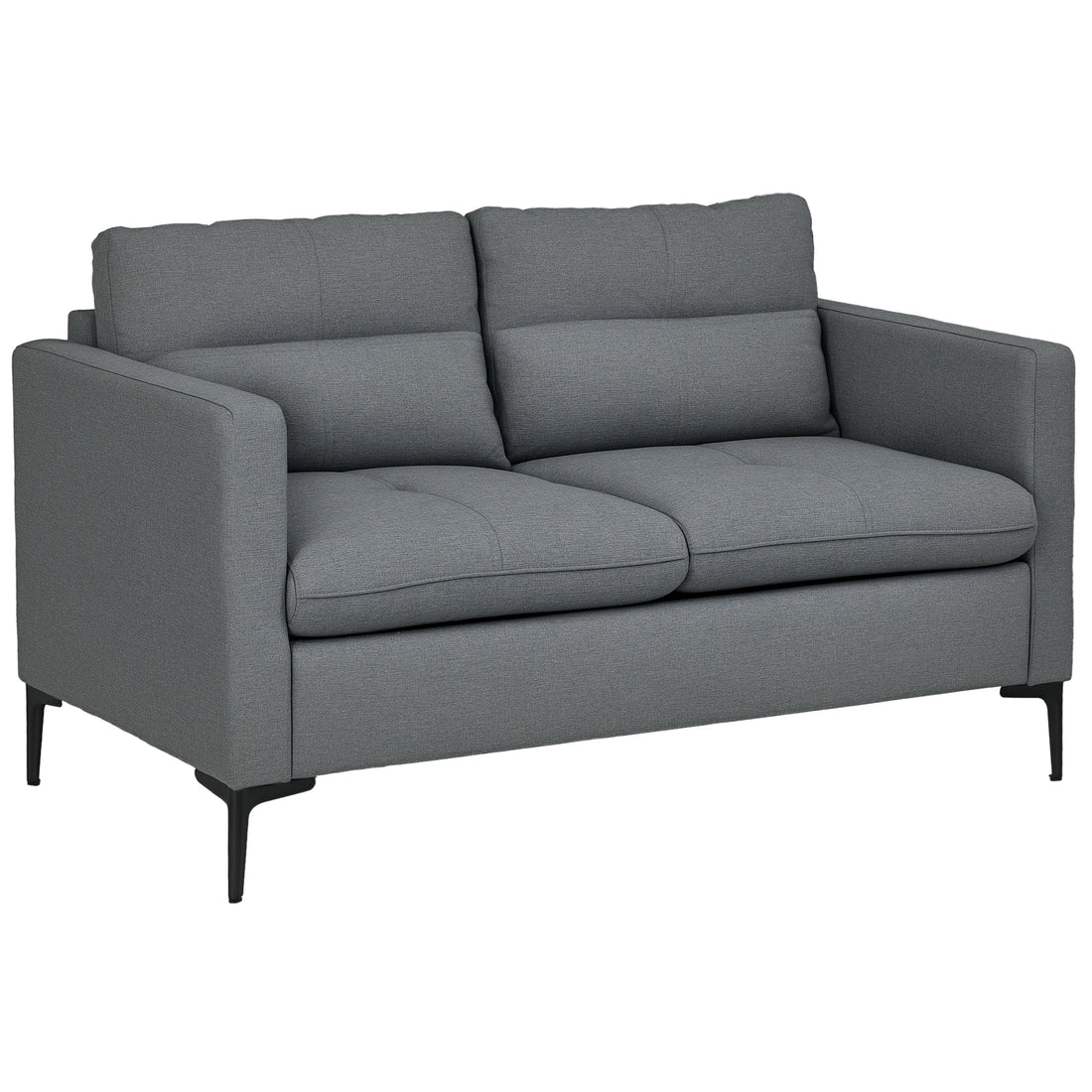 Modern Loveseat Sofa Upholstered 2 Seater Settee for Living Room Bedroom