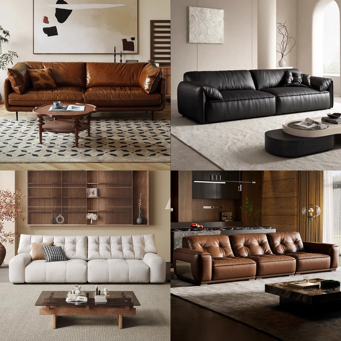 Modern Simple Office Sofa Set Three-Person Couch Coffee Table & Leather Reception Negotiation for Living Room Sofa Combination