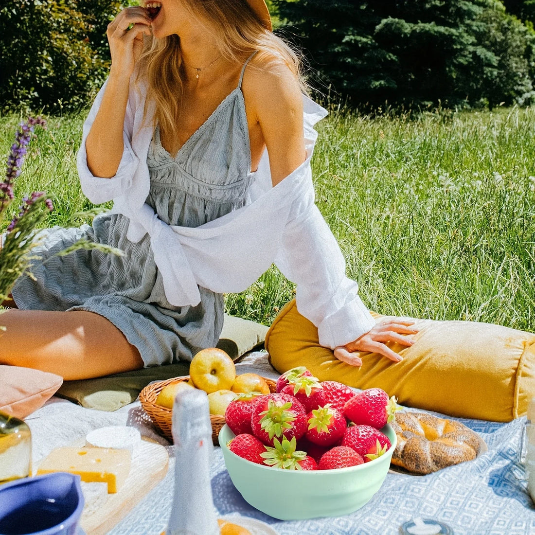 4-piece non fragile grain bowl set -24 ounce PP plastic bowl for soup/rice/grains - microwave and dishwasher safe