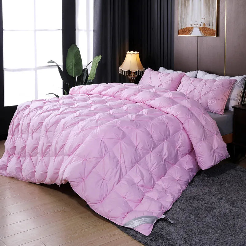 2025 new cotton solid color twisted down quilt thickened in spring and autumn warm and comfortable sleep quilt winter quilt