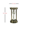 Elegant 15/30min Rotating Hourglass Timer with Metal Body Home Table Crafts for Club and Hotel Decoration