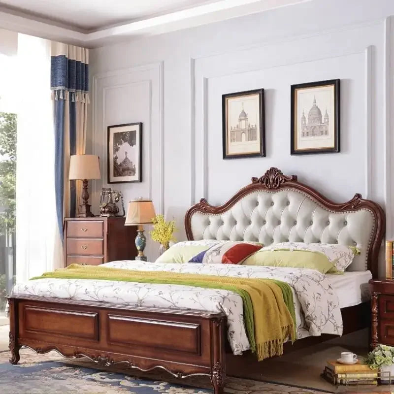 American Design Double Beds Minimalist Multifunctional Frames Beds Full Size Boneless Pliant Camas De Dormitorio Furniture Home