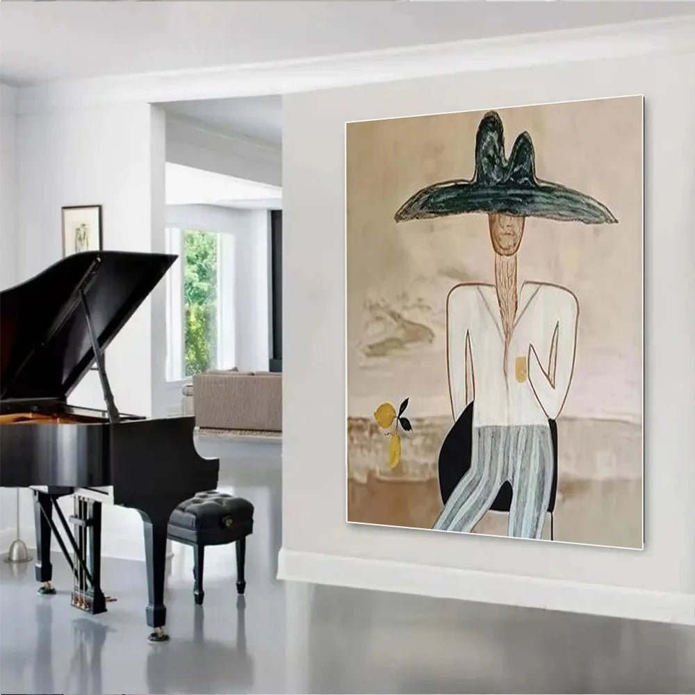 100% hand drawn abstract oil painting on canvas Modern Home Golden Line Wall Art Picture Large mural for living room decor paint