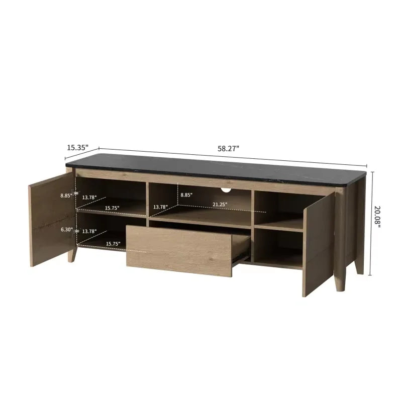 Luxus-TV-Ständer Modern Style Wohnzimmer Möbel Holz Lagerung TV-Ständer Möbel Für Home Living Room