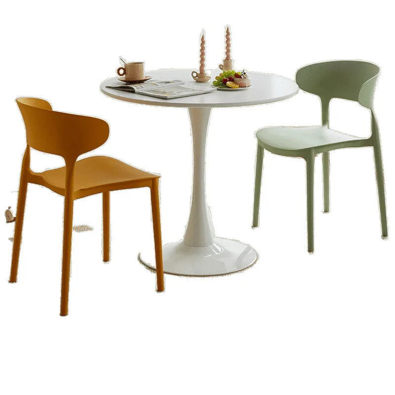 Negotiation Reception Small Apartment Leisure Round Table Milk Tea Shop Combination Dining Table and Chairs Home