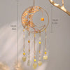 Crystal Sun Catcher Natural Stone Gems Agate Quartz Amethyst Citrine Suncatcher Moon Dream Catchers Hanging Home Decor Gift
