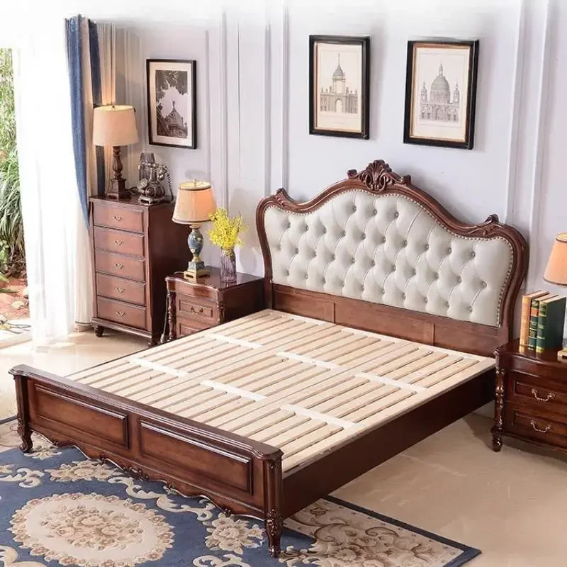 American Design Double Beds Minimalist Multifunctional Frames Beds Full Size Boneless Pliant Camas De Dormitorio Furniture Home