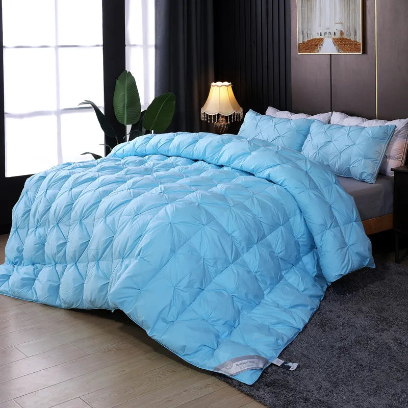 2025 new cotton solid color twisted down quilt thickened in spring and autumn warm and comfortable sleep quilt winter quilt