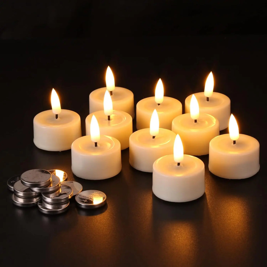 12-24pcs LED Candles Battery Powered Flickering Tea Light Flameless Candles for Birthday Wedding Party Decor