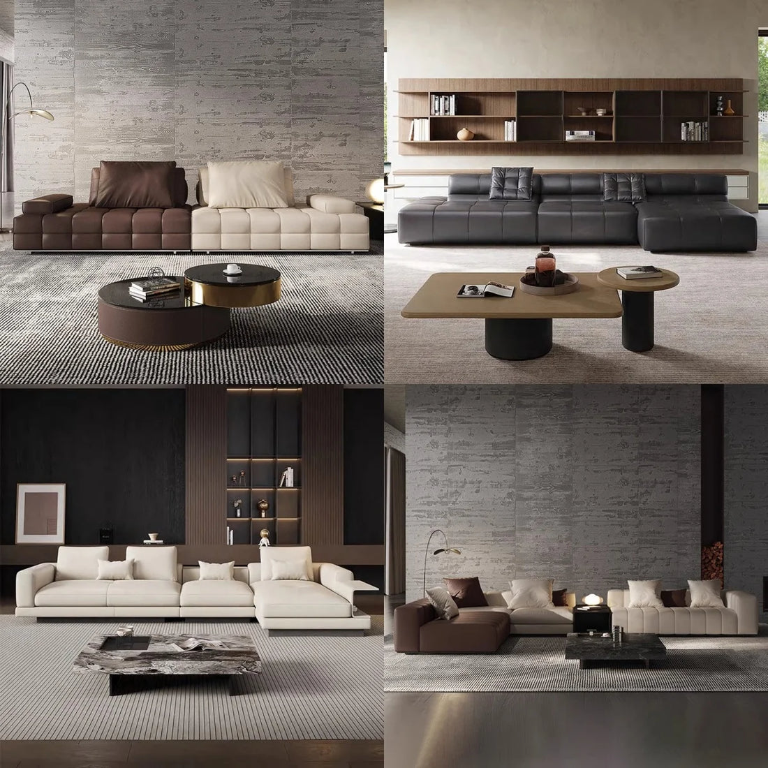Modern Simple Office Sofa Set Three-Person Couch Coffee Table & Leather Reception Negotiation for Living Room Sofa Combination